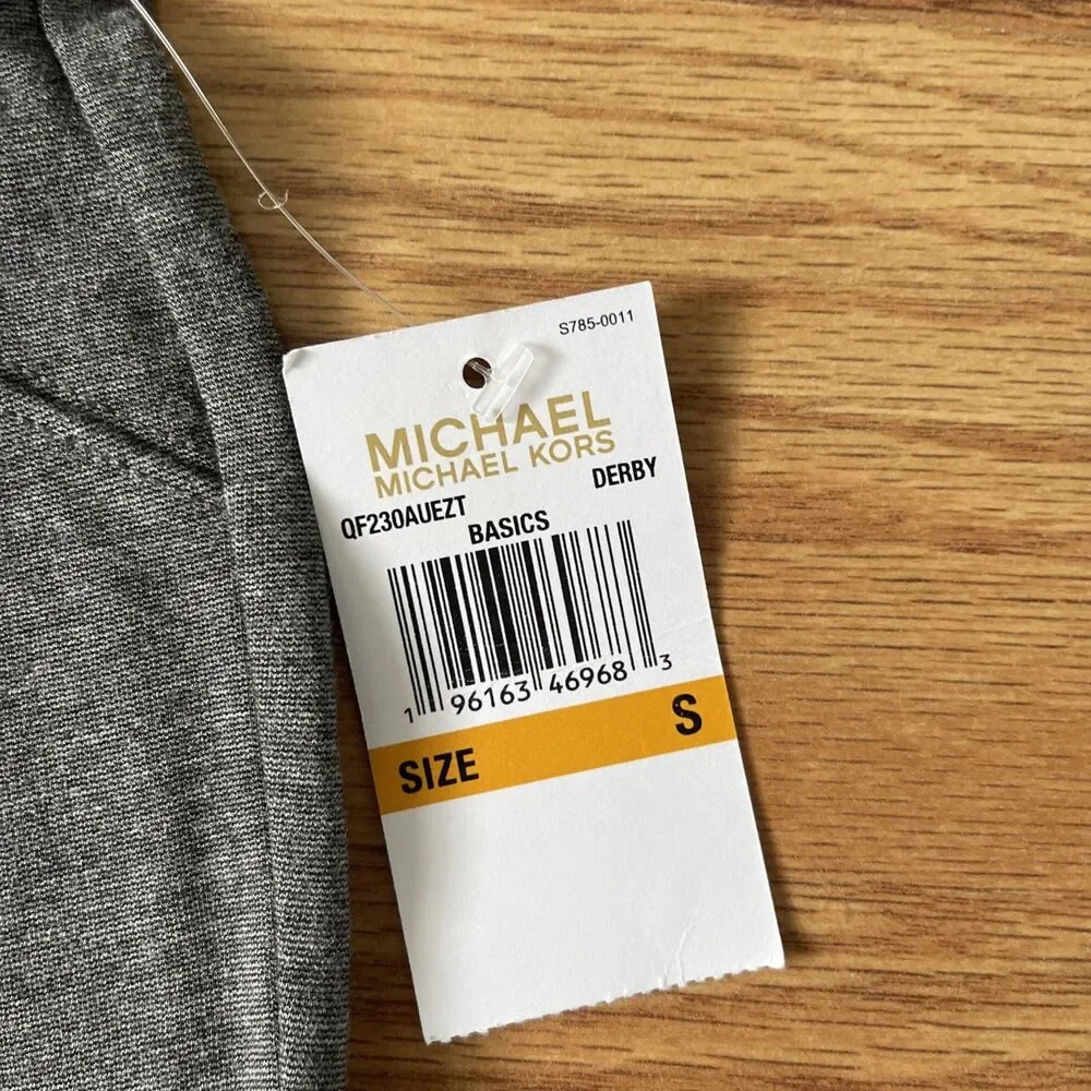 Michael Kors Derby Stretch Pants Size Medium In Gray